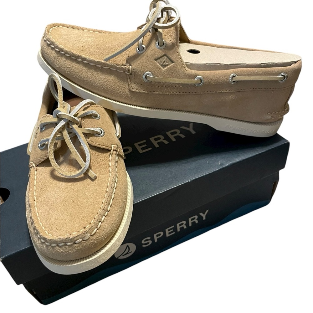 Sperry Men's Tan Boat Shoes Authentic Original style size 7.5